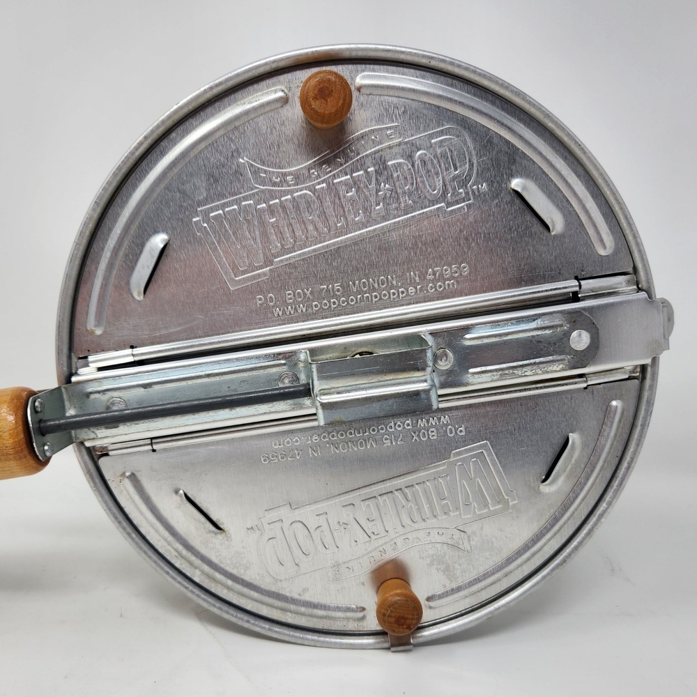 Vintage Wabash Valley Farms Whirley-Pop Popcorn Maker Aluminum 6-quart Pan